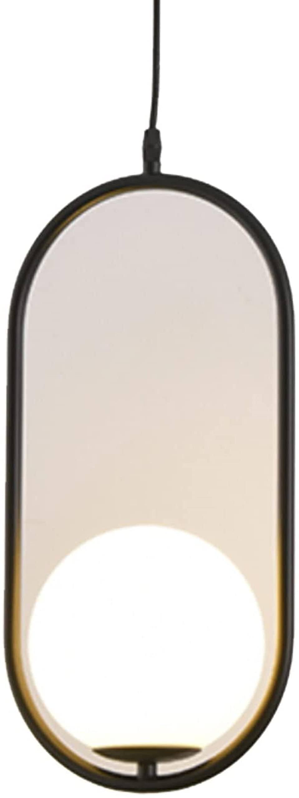 Modern Frosted Glass Globe Pendant Light - Adjustable 59In Hanging Chandelier for Kitchen Island, Dining Room & Bedroom - 11.8In Diameter Ceiling Fixture - Perfect for Ambient Lighting Over Tables, Countertops and Living Spaces