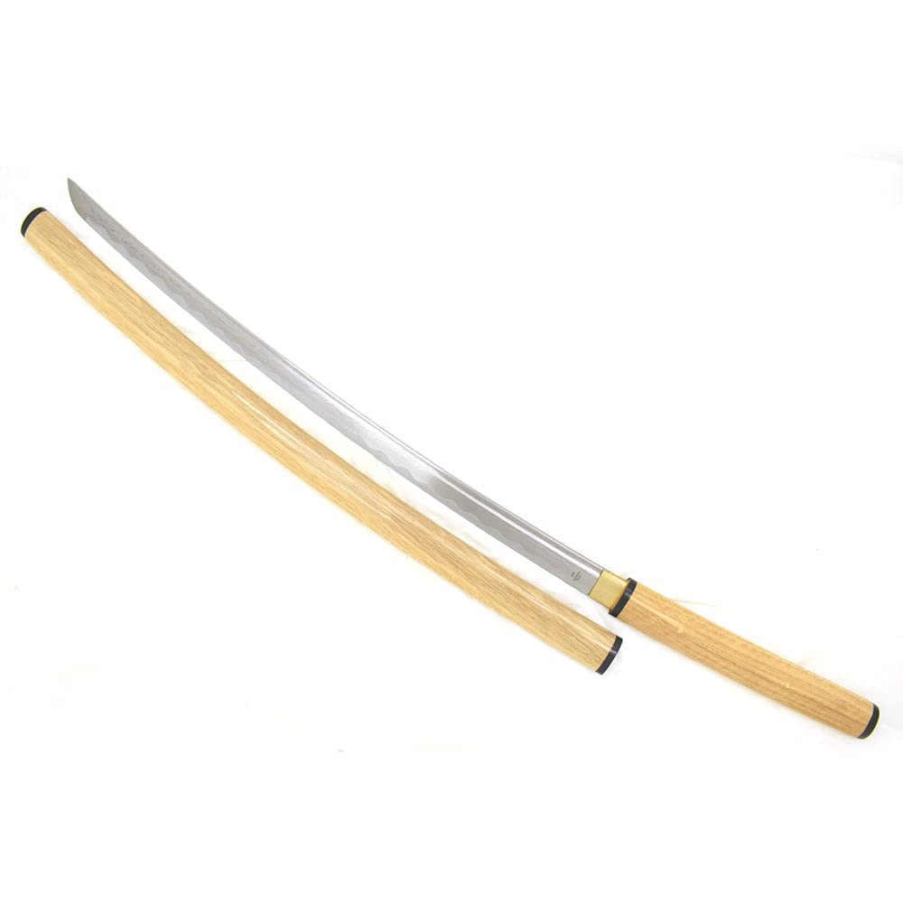 Handmade Samurai Katana Sword - Tactical Snake Eye Design with Wooden Display Stand | Authentic Japanese Sword for Collectors, Martial Arts & Home Decor