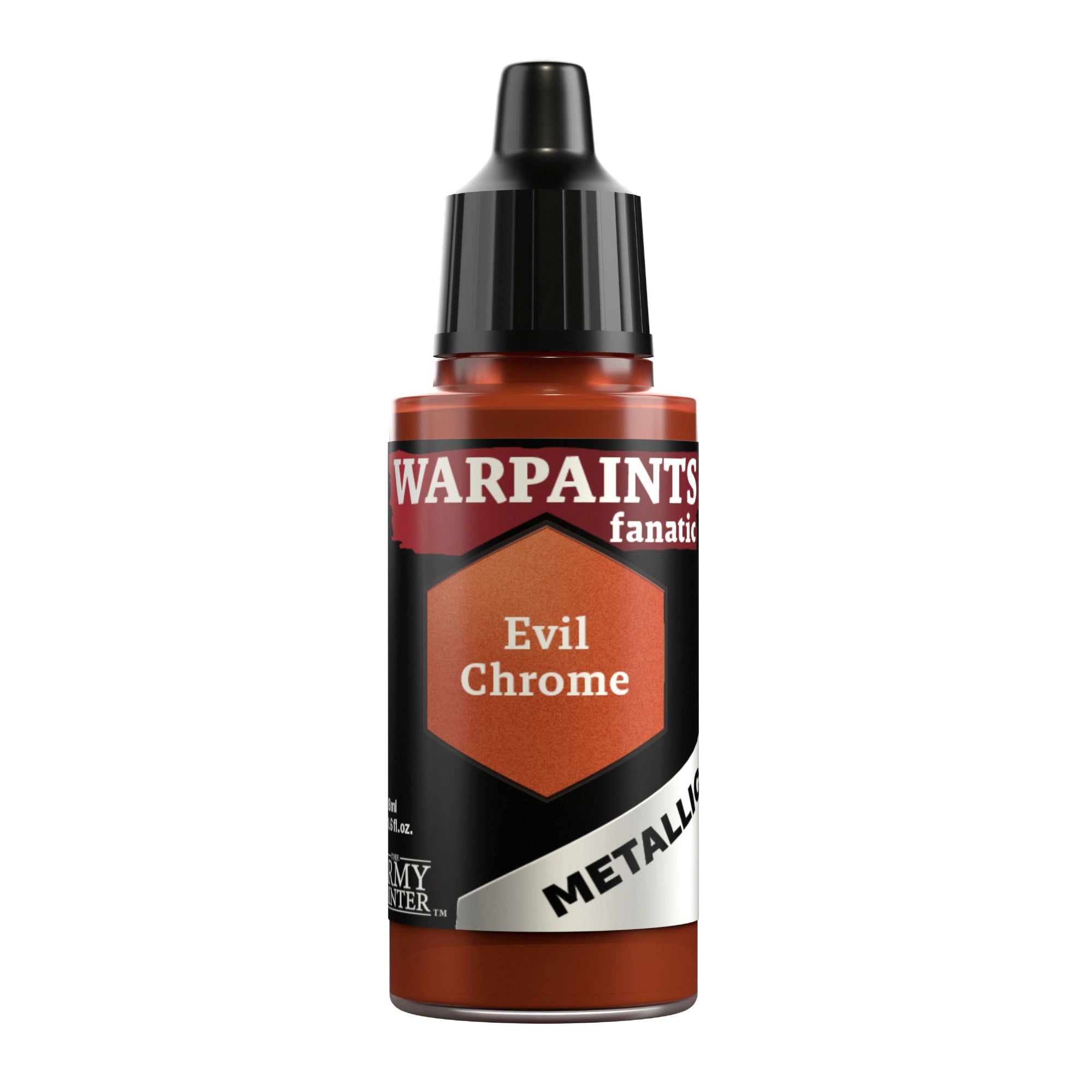 Warpaints Fanatic Metallic Evil Chrome - Premium Metallic Paint for Miniature Models & Wargaming - Perfect for Warhammer, D&D, and Tabletop Gaming