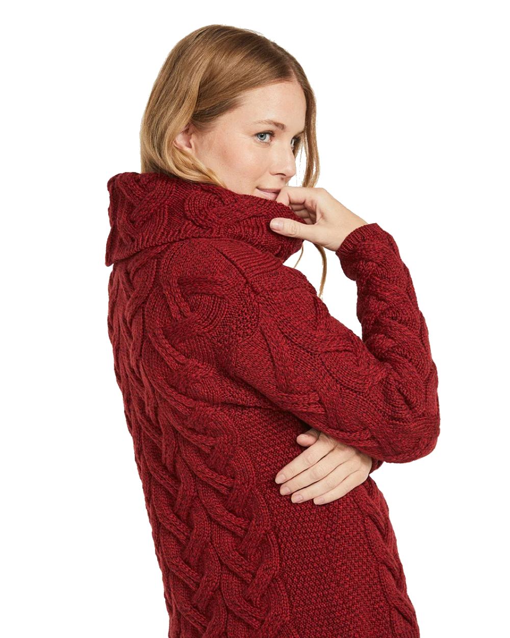 Aran Kinsale Women's Cable Knit Sweater - Cozy Irish Wool Pullover for Fall & Winter Fashion, Perfect for Casual Outfits and Outdoor Activities