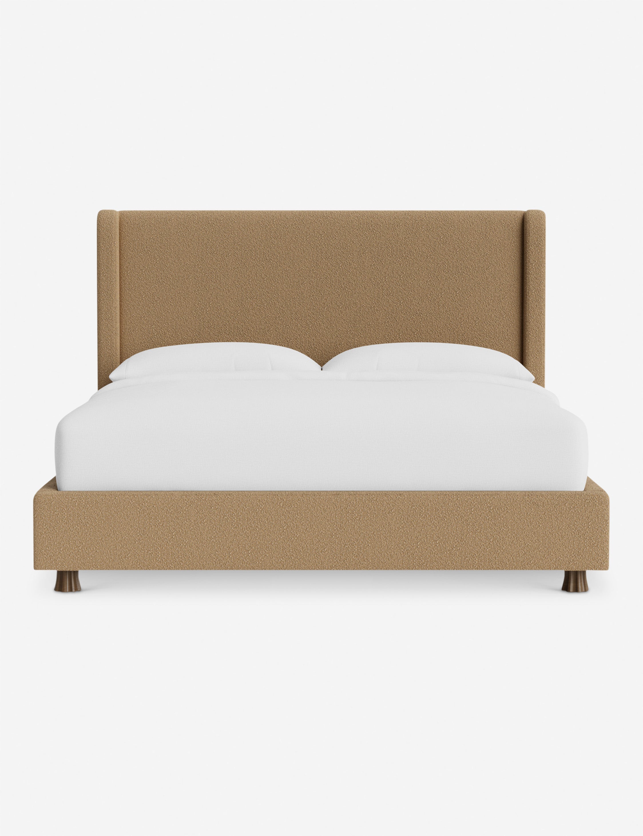 Domme Platform Bed by DISC Interiors - Modern Minimalist Wooden Bed Frame with Low Profile Design | Perfect for Contemporary Bedrooms, Lofts & Small Spaces