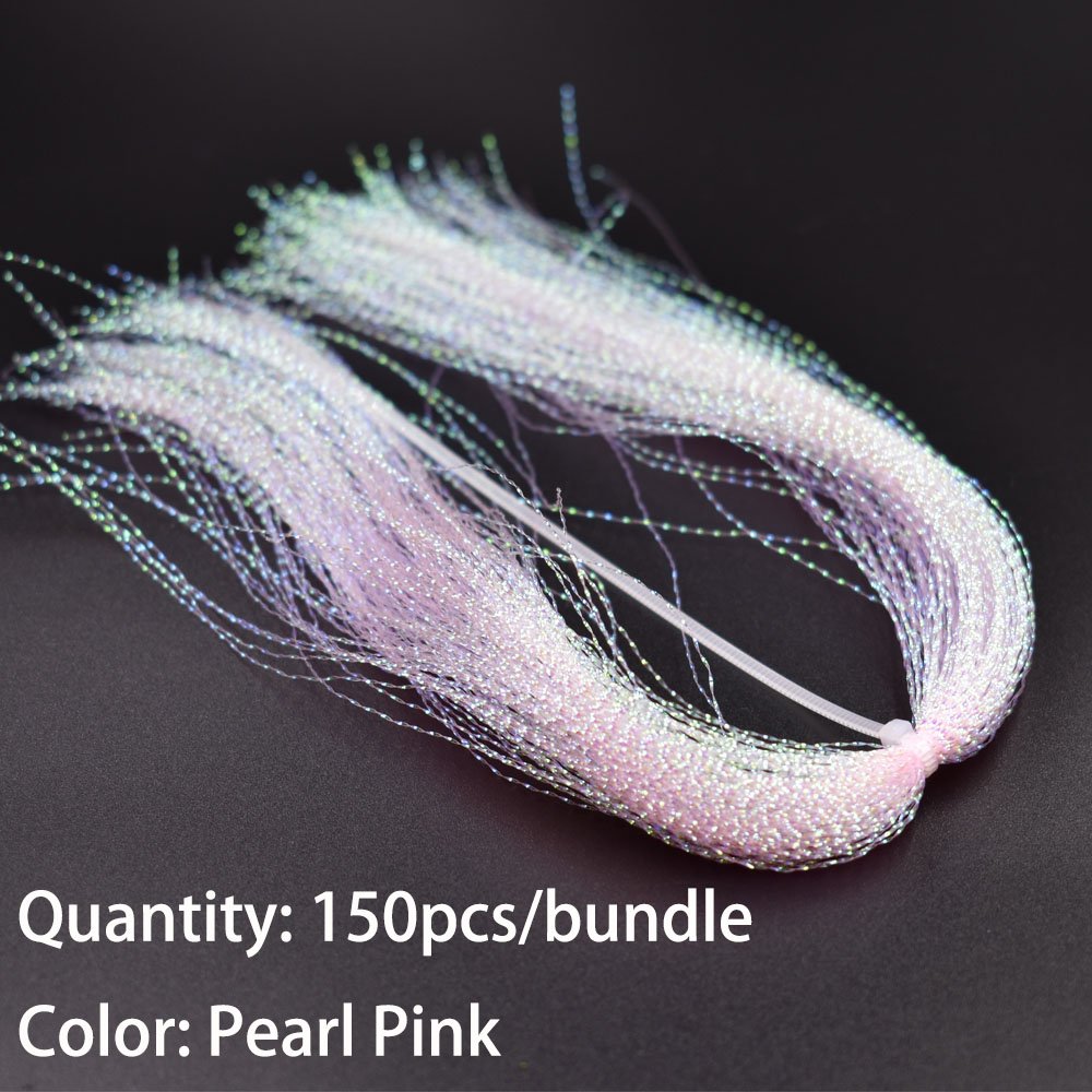 10 Packs Crystal Flash Fly Fishing Line - Premium Fly Tying Material for Dry Flies & Fishing Lures - Perfect for Trout, Salmon & Bass Fishing in Rivers & Lakes