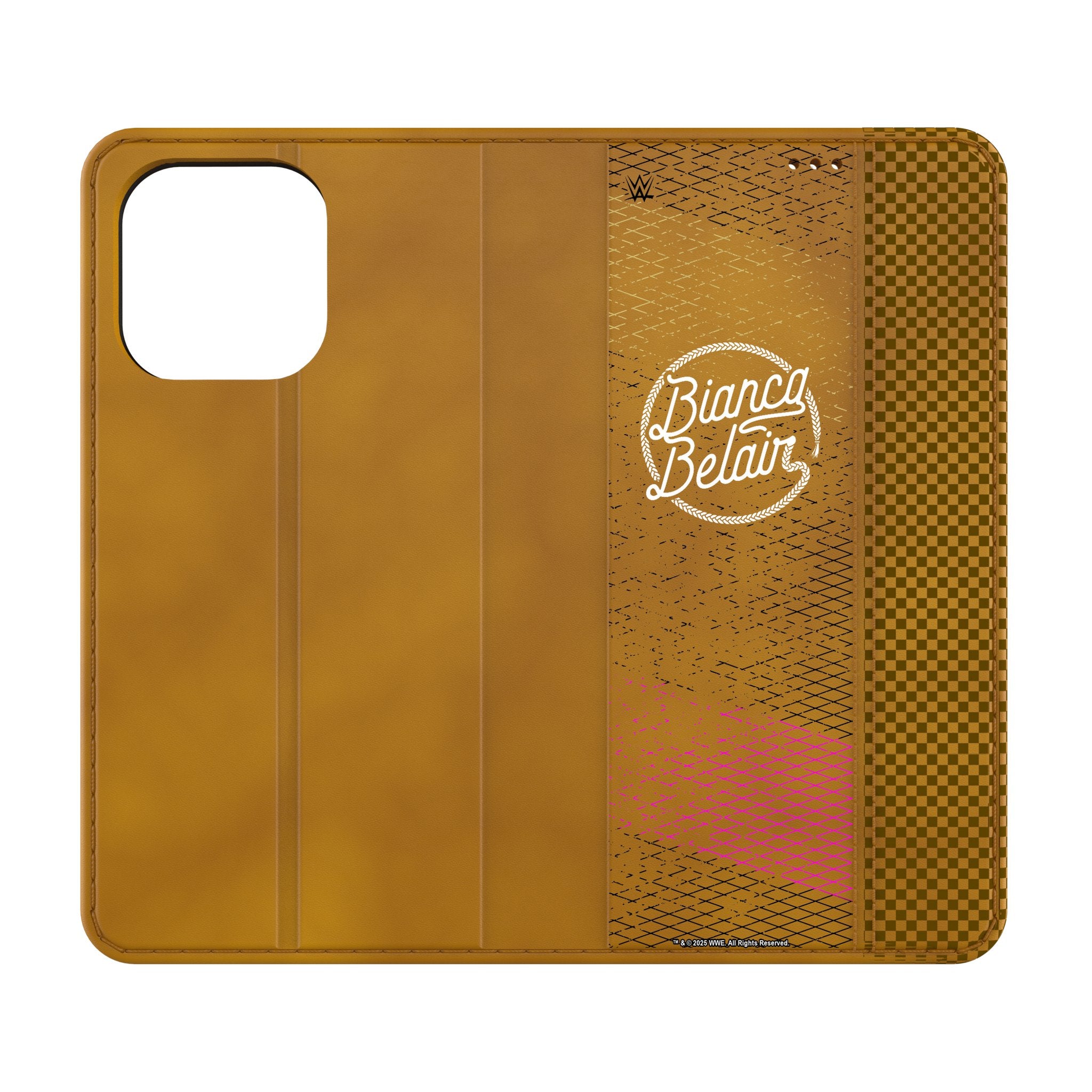 Bianca Belair Steel Folio Phone Case for Apple iPhone 14/13/12 Pro Max - Premium Protective Cover with Card Holder | Perfect for Work, Travel & Everyday Use
