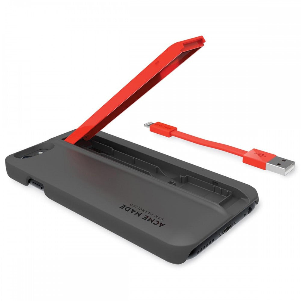 Acme Made Charge Case for iPhone 6/6s - Slim Protective Phone Cover with Card Holder | Perfect for Work, Travel & Everyday Use