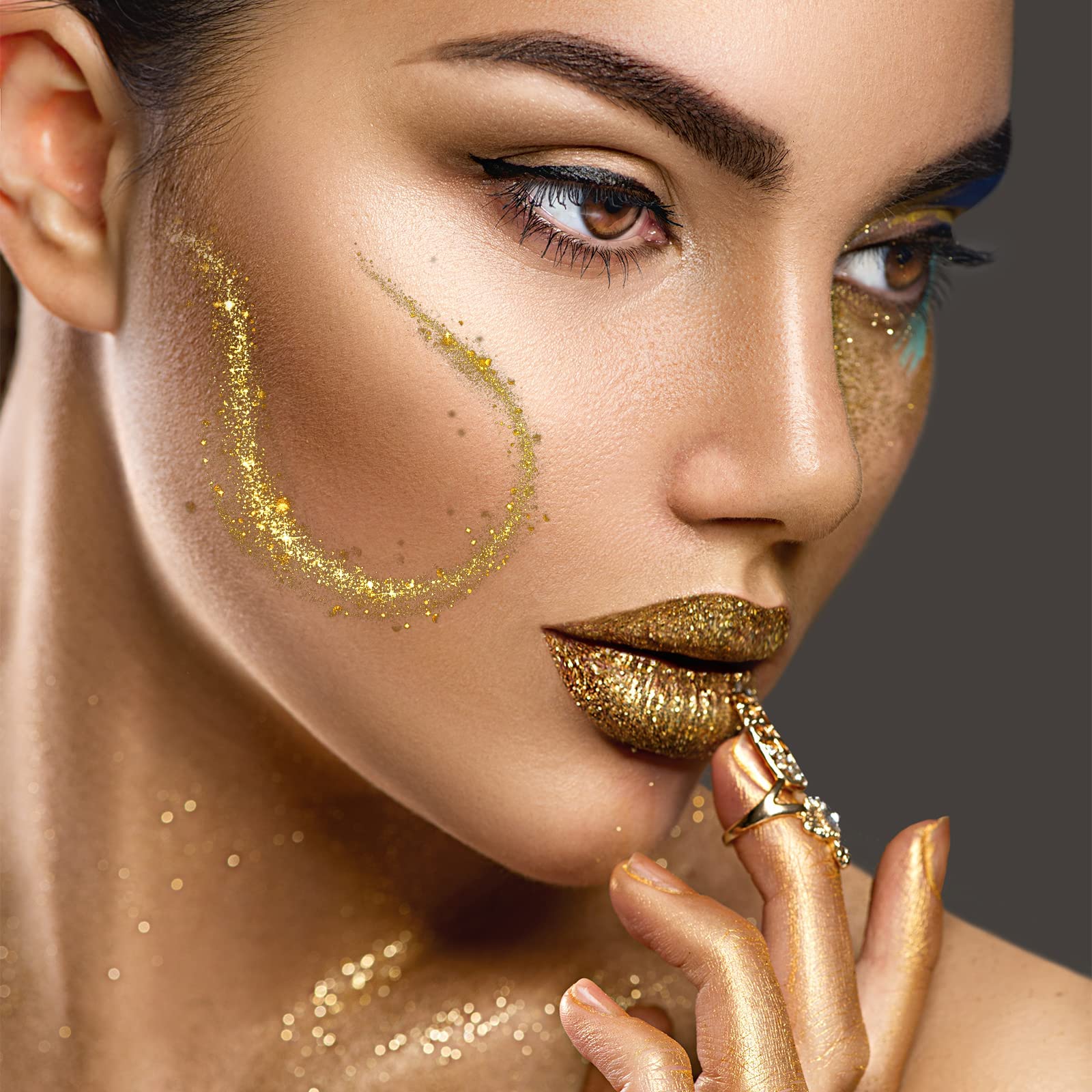 Premium 500 Sheets Imitation Gold Leaf Foil - 5.5x5.5 Inch (14x14cm) Gold Leaf Sheets for DIY Gilding, Painting, Decoration & Furniture Crafts - Perfect for Art Projects, Home Decor & Wedding Invitations