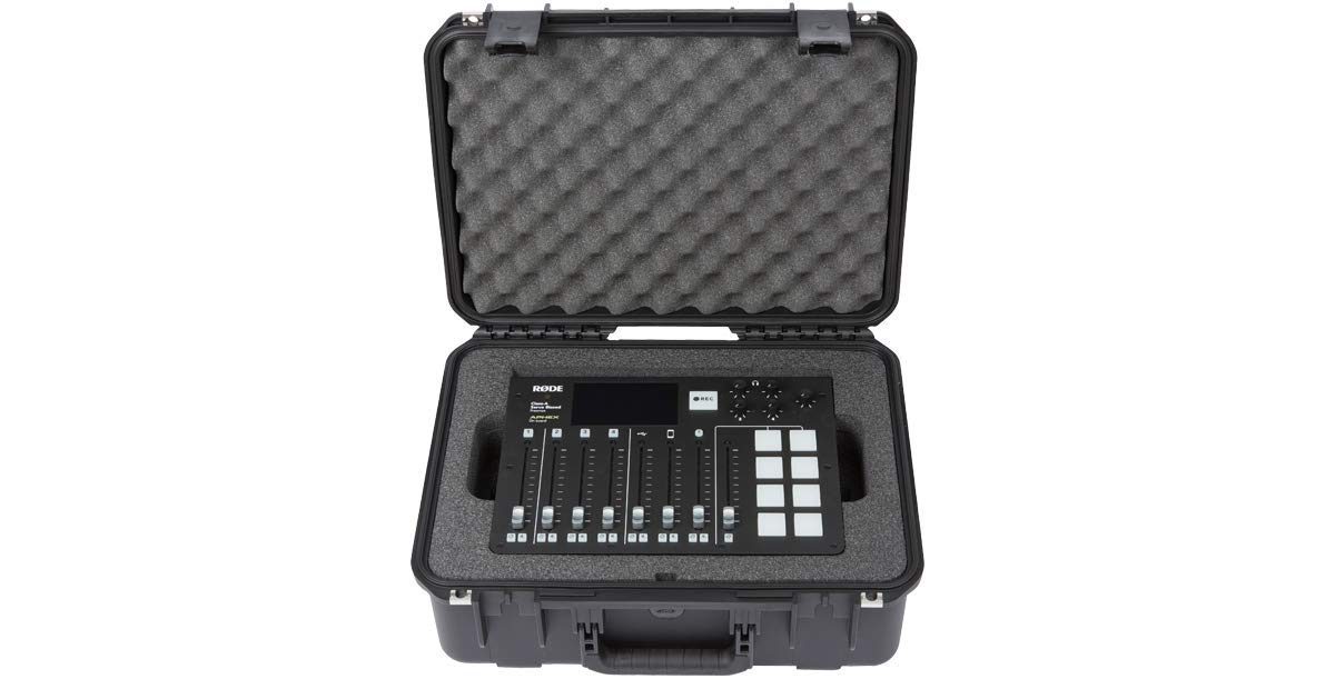 SKB iSeries RODECaster Pro Podcast Mixer Compact Case (3i1813-7-RCP) - Durable Protective Cover for Podcasting, Streaming & Studio Recording Equipment