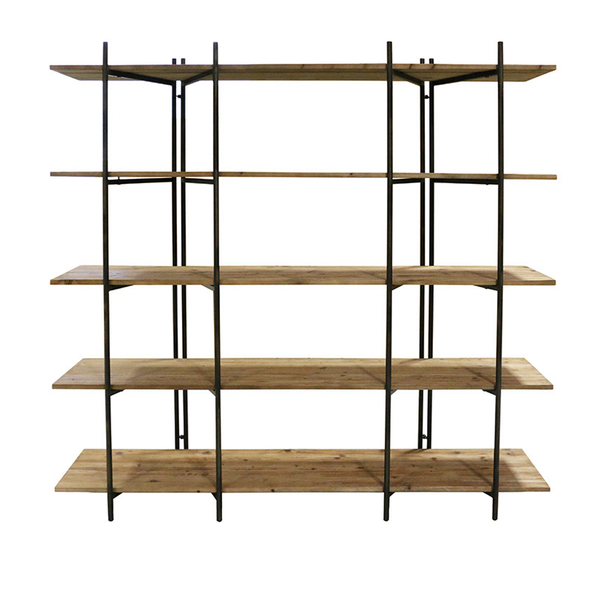 Modern Villa Display Shelving Unit - Rustic Wooden Bookshelf for Living Room, Bedroom & Office - Perfect for Home Decor, Book Storage & Organizing Spaces
