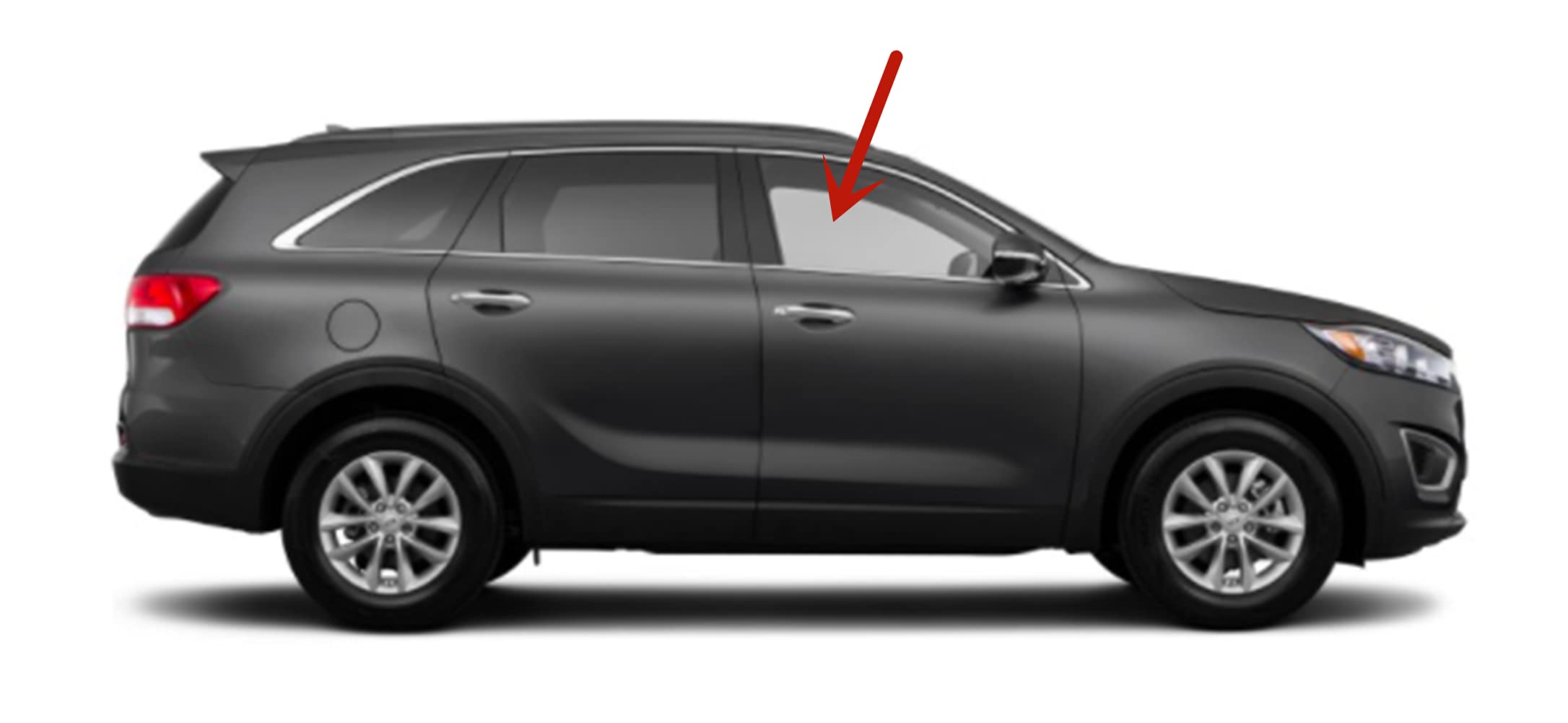 2016-2020 Kia Sorento Passenger Side Front Door Tempered Glass Window Replacement - Durable OEM Fit for Enhanced Safety & Visibility - Perfect for Daily Commutes, Road Trips, and Auto Glass Repair Shops