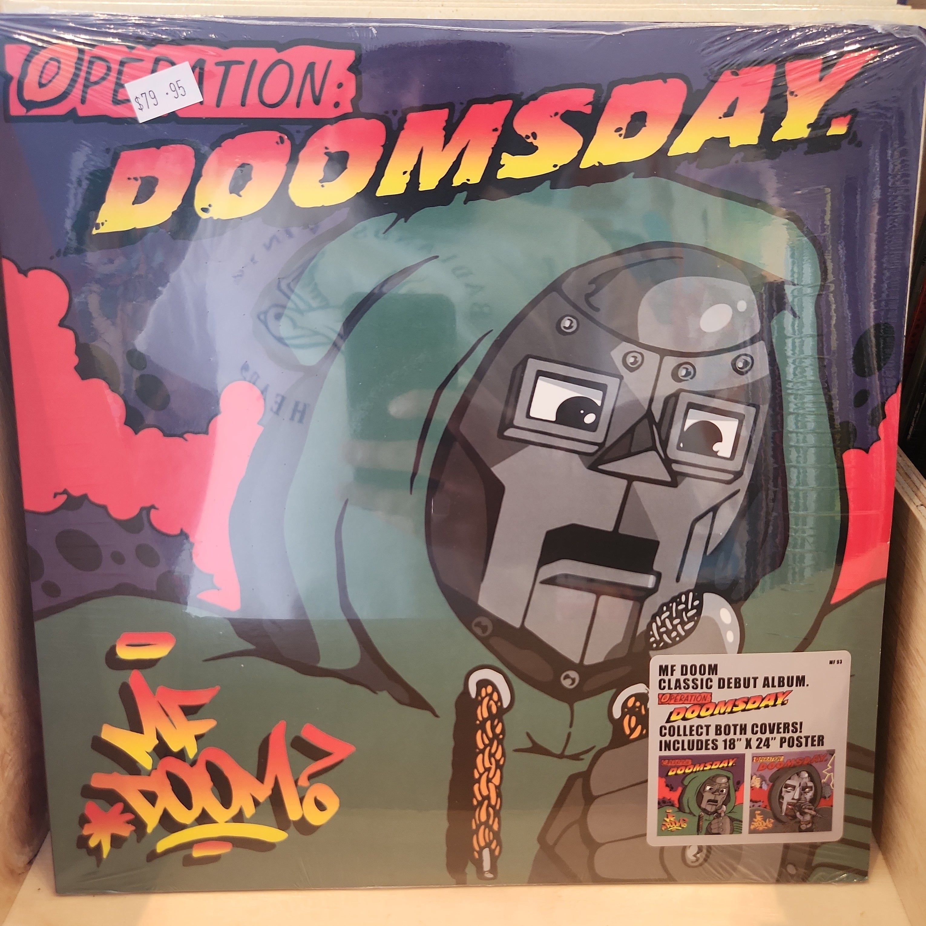 MF Doom Operation Doomsday Cover Version 1 Vinyl LP Record - Limited Edition Hip Hop Collectible for Music Enthusiasts & Vinyl Collectors - Perfect for Home Listening, DJ Sets & Gift Giving