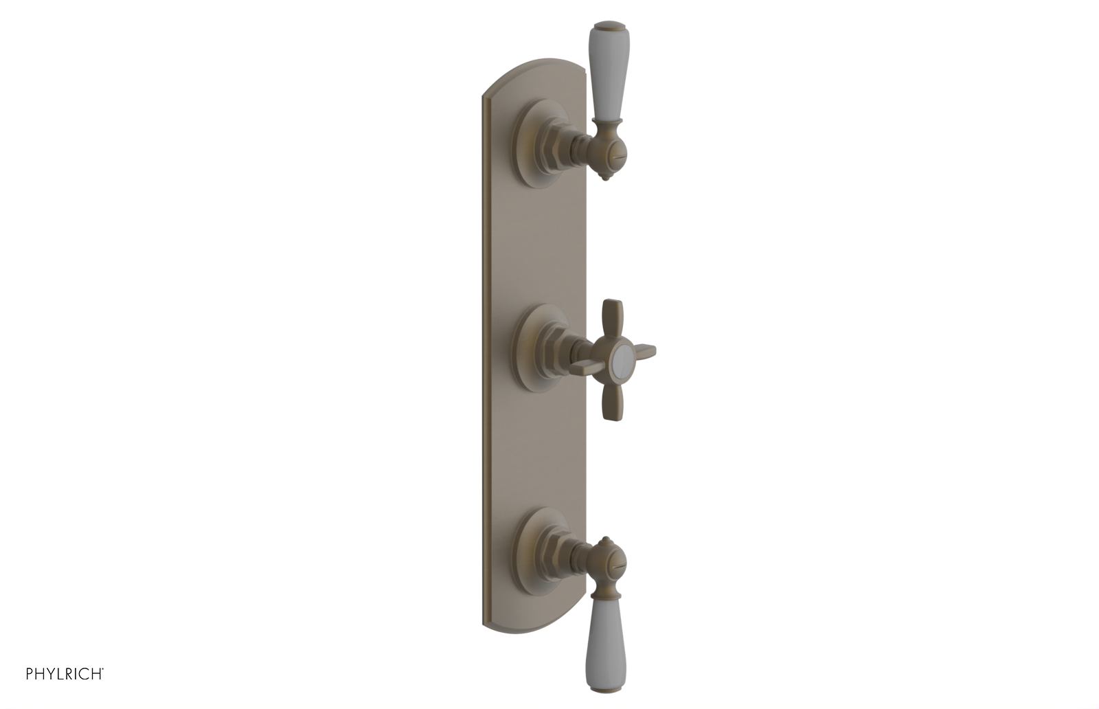 Jamestown Thermostatic Shower Valve with Dual Volume Control - Grey Accents (Model 4-740) for Bathroom & Spa Renovation