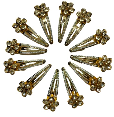 Stylish Pearl Hair Clips for Women - 12 Pack Multicolor Hair Accessories for Girls, Teens & Adults - Perfect for Parties, Weddings & Everyday Fashion