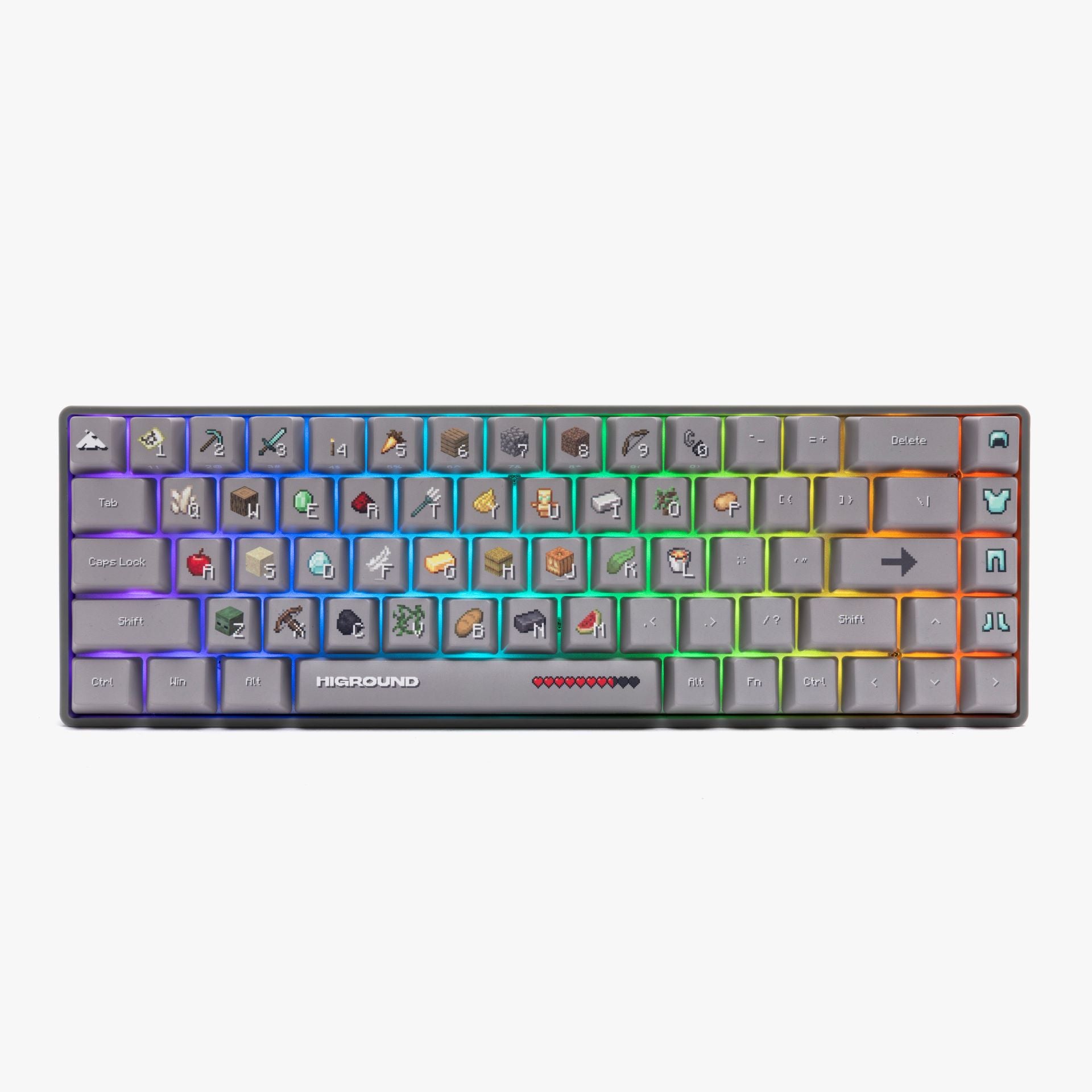 HG x Minecraft Basecamp 65HE Mechanical Gaming Keyboard - Compact 65% Layout for PC Gamers | Perfect for Minecraft Gaming & Typing