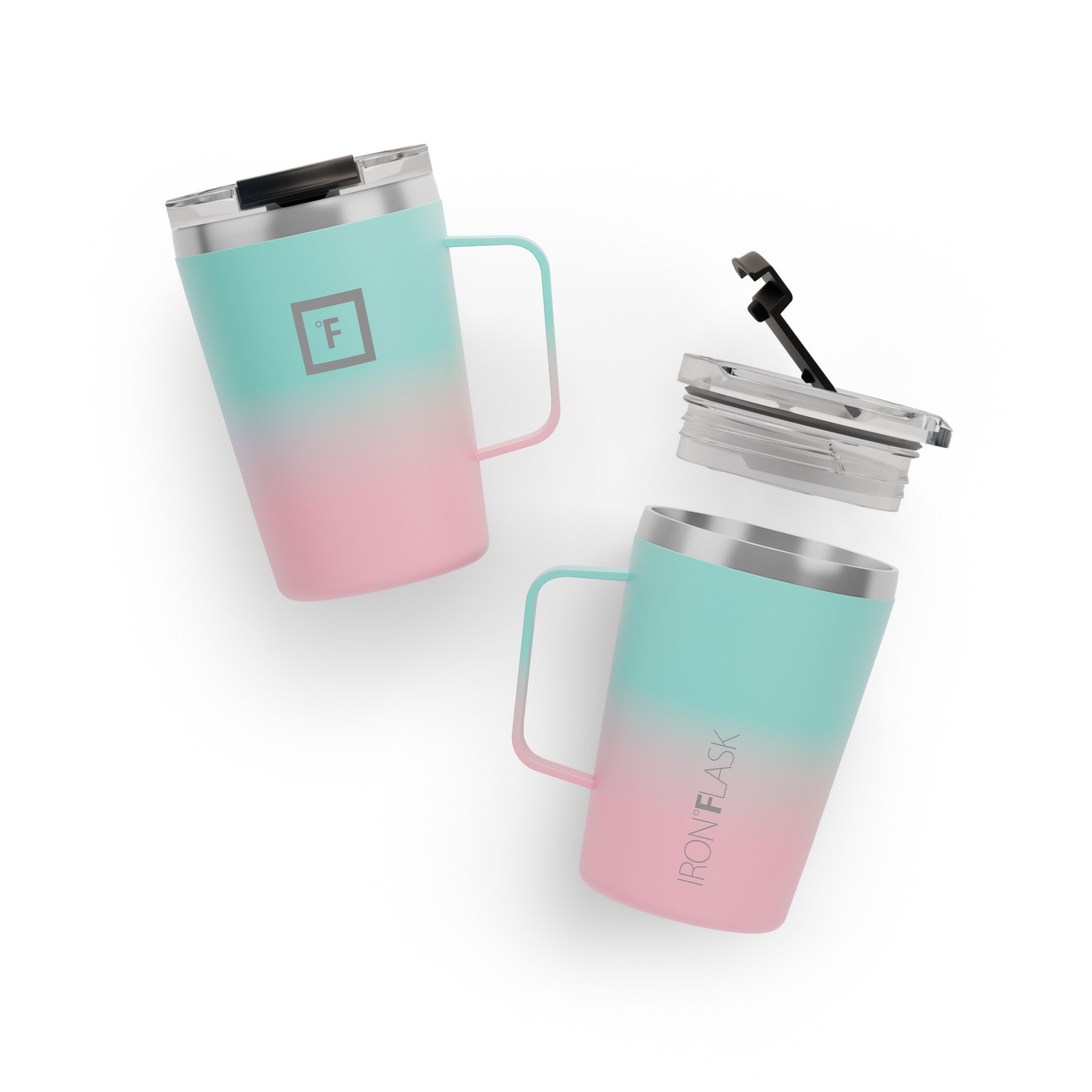 12 Oz Non-Slip Grip Coffee Mug - Insulated Travel Mug for Hot & Cold Drinks - Perfect for Office, Commute, Camping & Outdoor Activities