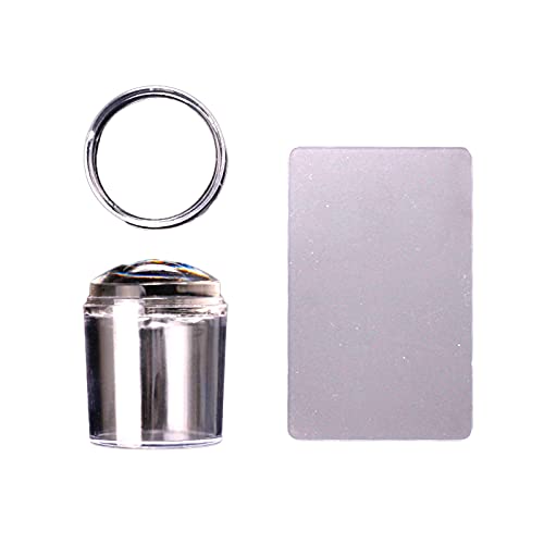 Nail Stamp Tool Set with Scraper & Silicone Template for DIY Nail Art at Home Salon