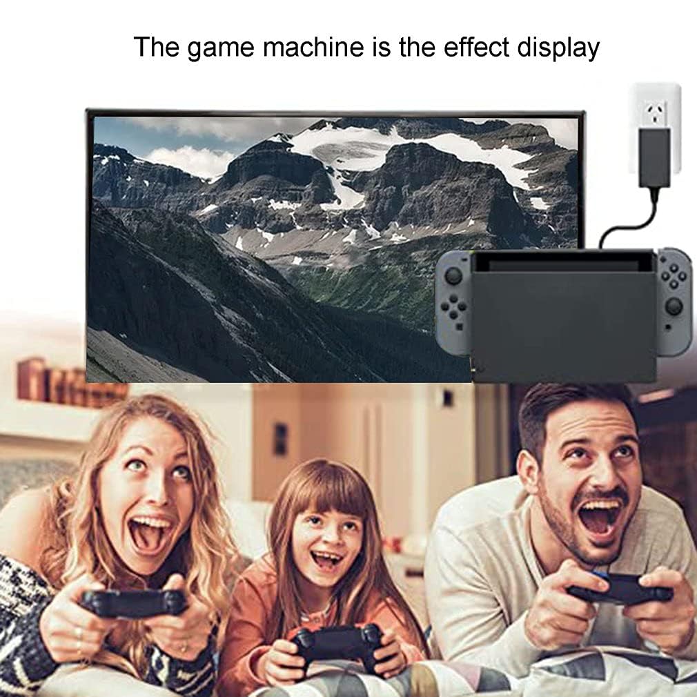 Original Nintendo Switch AC Adapter 15V 2.6A Power Cord - Fast Charging USB-C Power Supply for Switch/Switch Lite/Switch OLED & Compatible Devices (Black) - Perfect for Gaming, Travel & Home Use