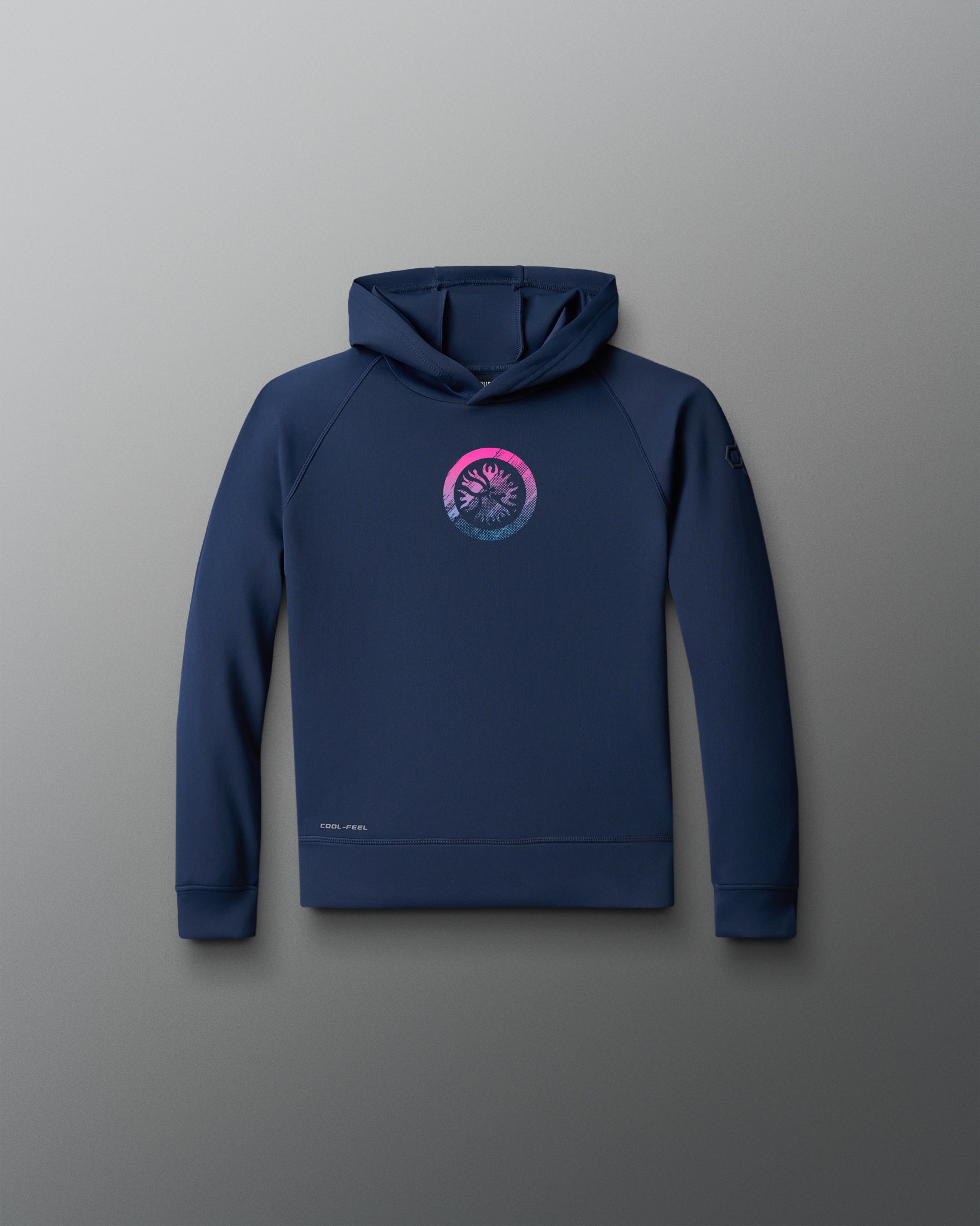 UWW Abstract Emblem Youth Cool Feel Hoodie - Lightweight Comfortable Pullover for Teens - Perfect for School, Sports & Casual Wear