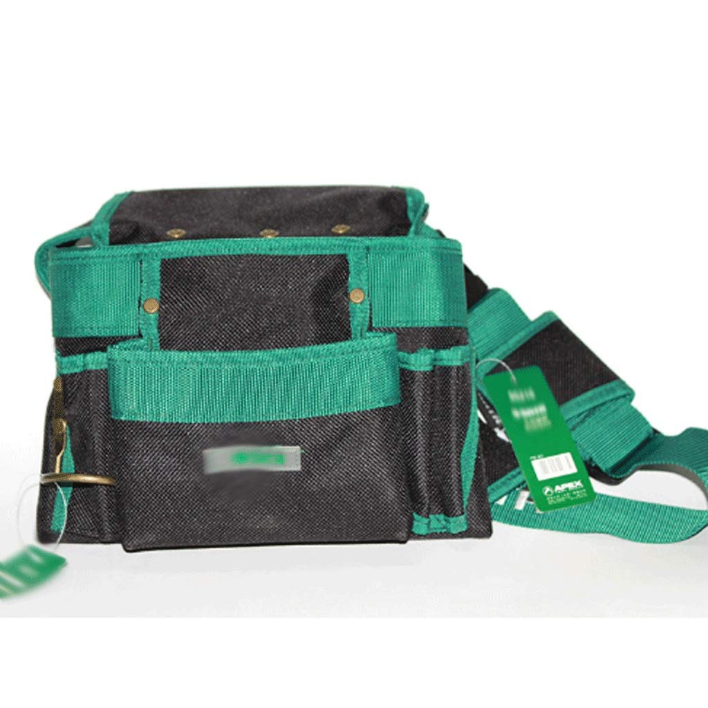 Heavy Duty Electrician Tool Box Set - 6-Piece Multi-Function Canvas Tool Bag Organizer with Thickened Storage for Home Appliance Repair & DIY Projects | Portable Tool Case for Electricians, Mechanics & Handymen (Green) - Perfect for Job Sites, Workshops & Home Garage Organization