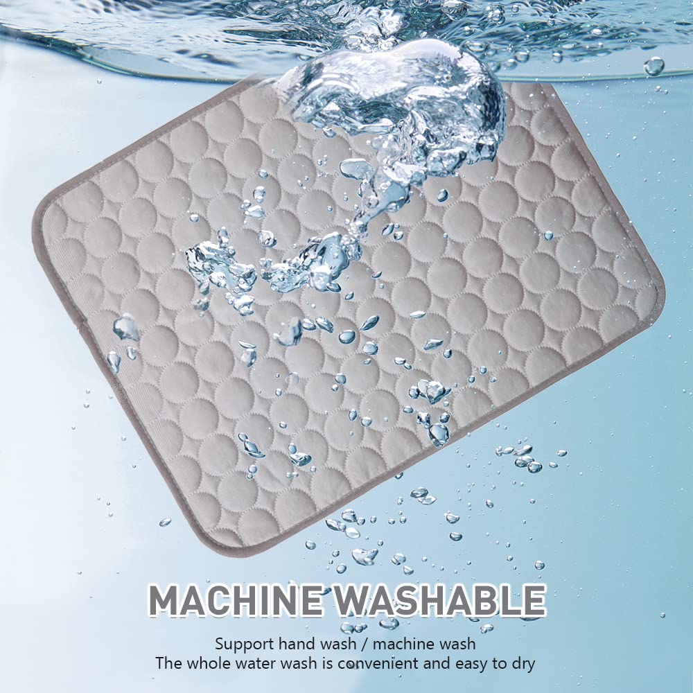 Pawstripe Dog Cooling Mat - Breathable Summer Cooling Pad for Dogs & Cats, Ice Silk Self-Cooling Pet Blanket - Washable Puppy & Kitten Cool Mat for Kennel, Crate, Bed, Outdoor Use - Perfect for Hot Weather & Indoor Pet Comfort