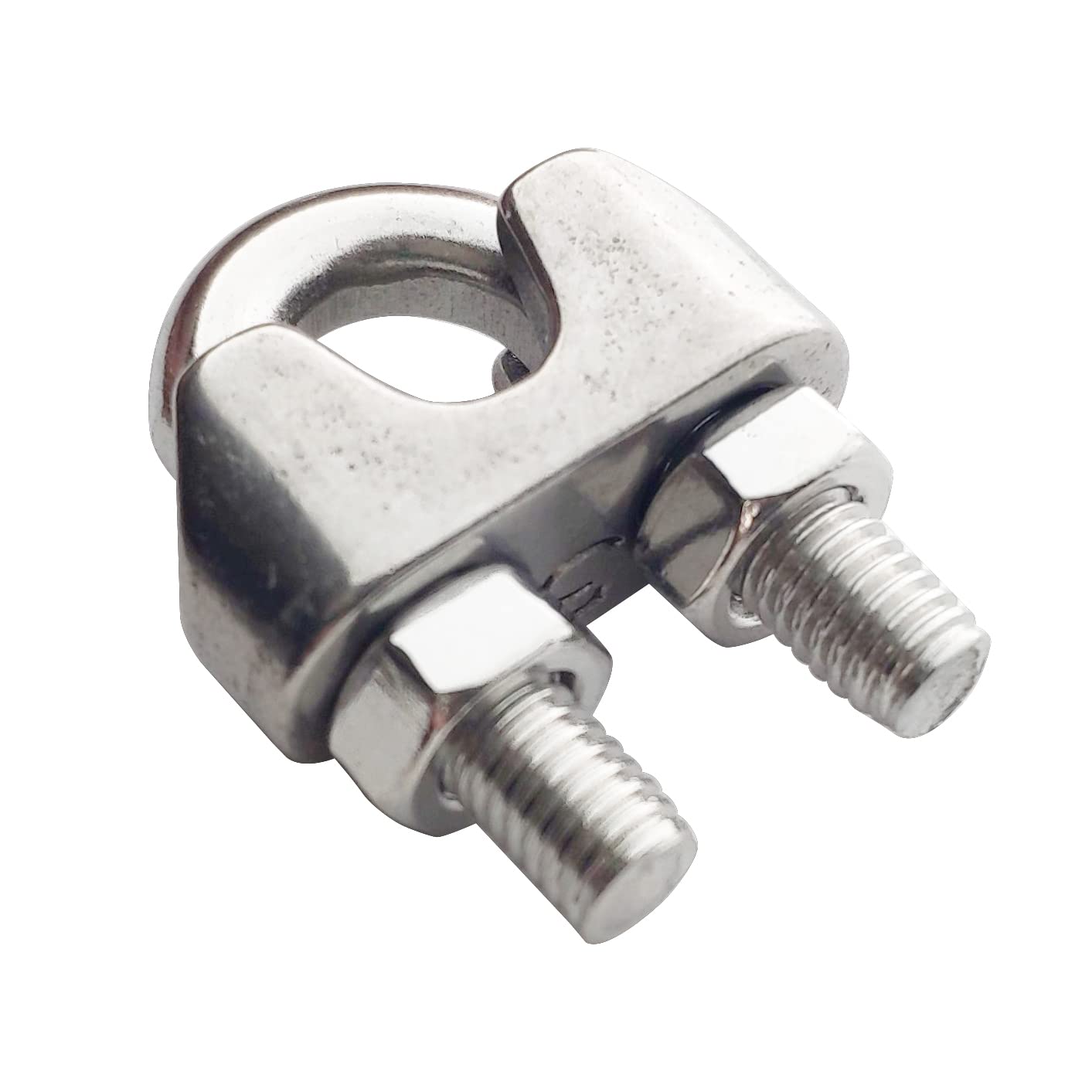 Stainless Steel M5 Wire Rope Clips - 20PCs for Outdoor & Marine Use