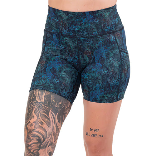 Stylish Koi Print Shorts for Men - Trendy Summer Swim & Lounge Shorts - Perfect for Beach, Pool, and Casual Wear