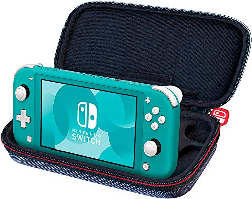 Official Nintendo Switch Lite Case by Game Traveler RDS - Hard Shell Protective Cover with Adjustable Stand, Bonus Game Storage & Premium Carry Handle (Gray) - Perfect for Travel, Gaming On-The-Go & Console Protection