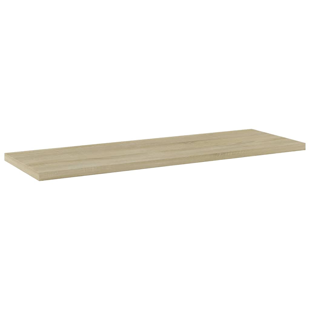 Industrial Pipe Floating Shelf Brackets - 8 Pack Sonoma Oak Chipboard Shelves 23.6x7.9x0.6 Inches - DIY Bookshelf Boards for Wall Mounting | Perfect for Living Room, Bedroom & Office Storage Decor