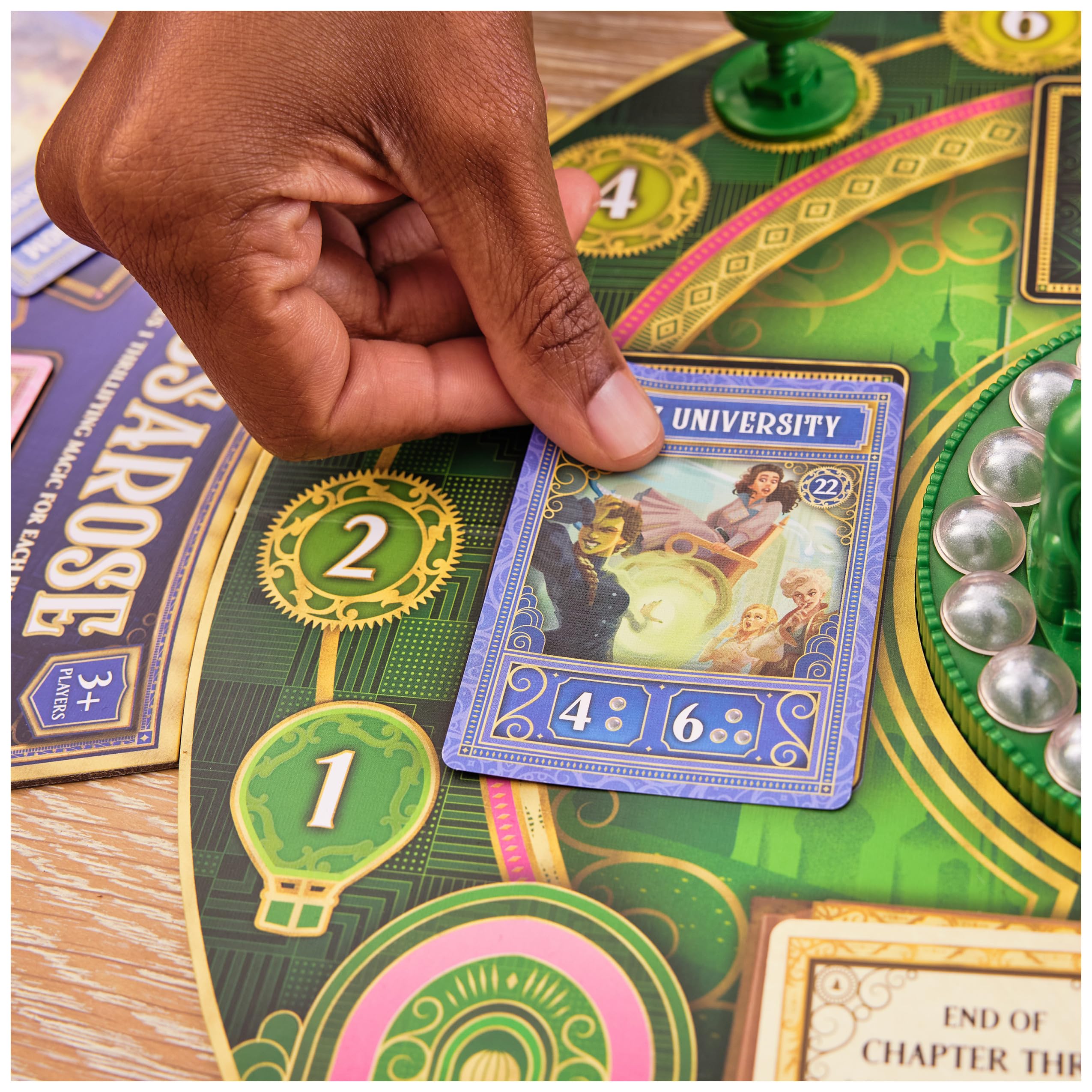 Spin Master Wicked The Game - Original Movie-Based Adventure Board Game for 2-4 Players, Ages 10+ | Musical-Themed Party Game with Glinda & Elphaba Characters | Perfect for Family Game Nights & Wicked Movie Fans