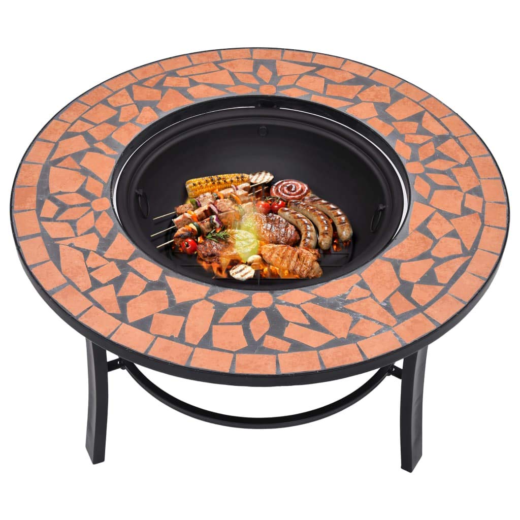 Outdoor Fire Pit with Tripod Stand - 26.8