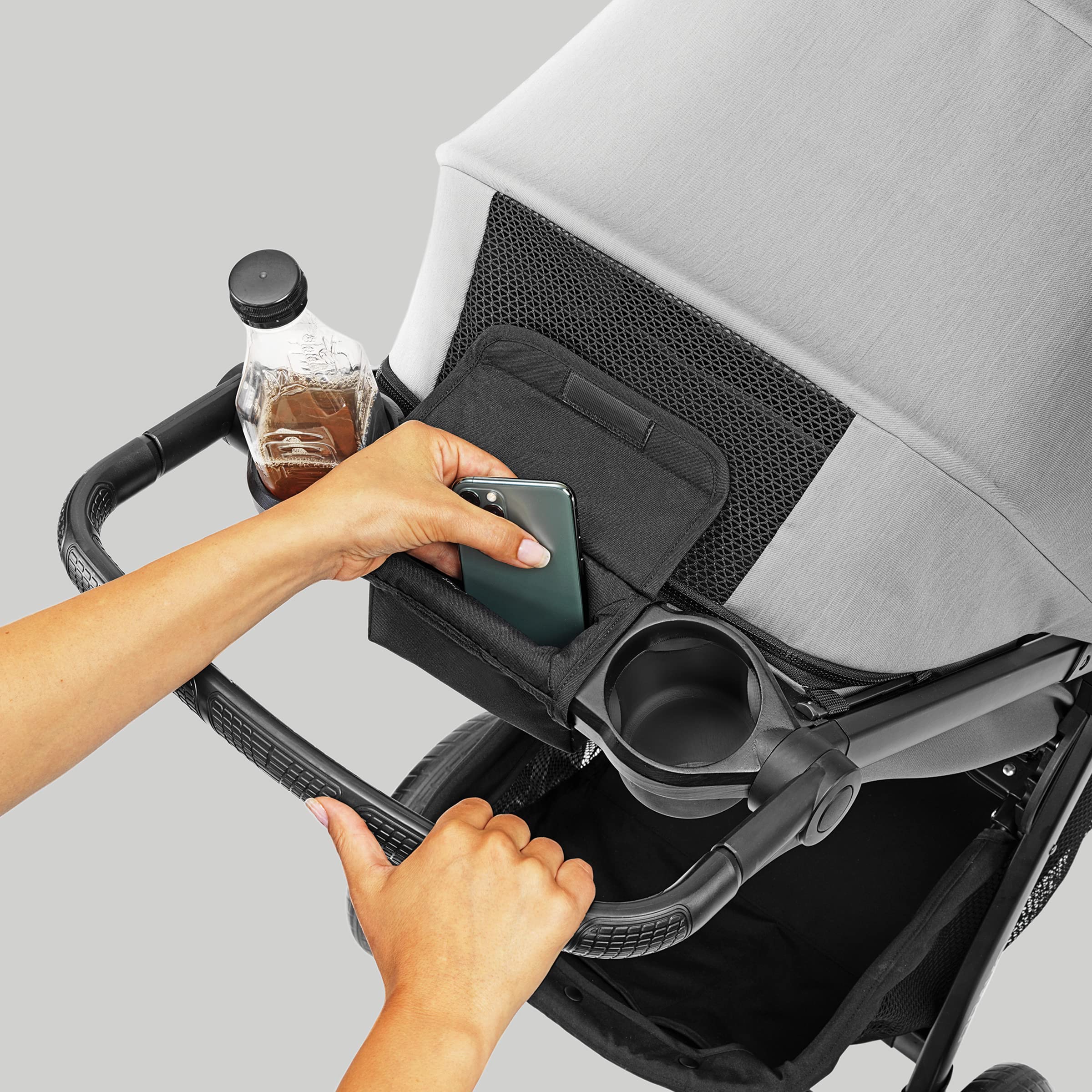 Chicco Bravo LE Trio Travel System - Quick-Fold Stroller with KeyFit 30 Zip Infant Car Seat Combo | Driftwood Grey | Perfect for Newborns, Travel & Everyday Use