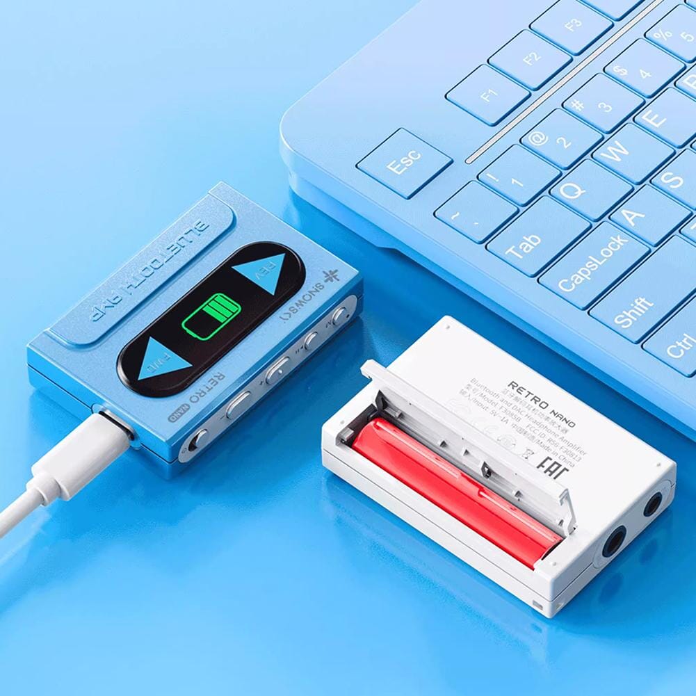 FiiO SNOWSKY Retro Nano Bluetooth 5.1 DAC & Headphone Amplifier - High Resolution Audio for iPhone, Android, PC - Perfect for Music Lovers, Audiophiles & Travel