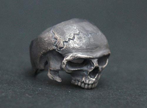 Handmade 925 Sterling Silver Skull Biker Jewelry - Gothic Punk Necklace for Men & Women - Perfect for Motorcycle Enthusiasts & Edgy Fashion