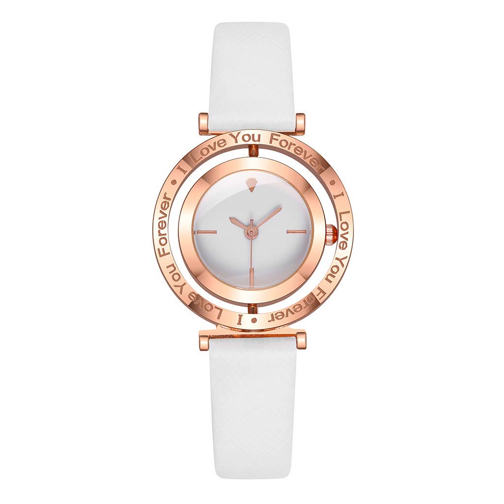 **Stylish Spin Casual Strap Quartz Analog Watch for Women & Men - Leather Band Wristwatch - Perfect for Everyday Wear, Office, and Casual Outings**