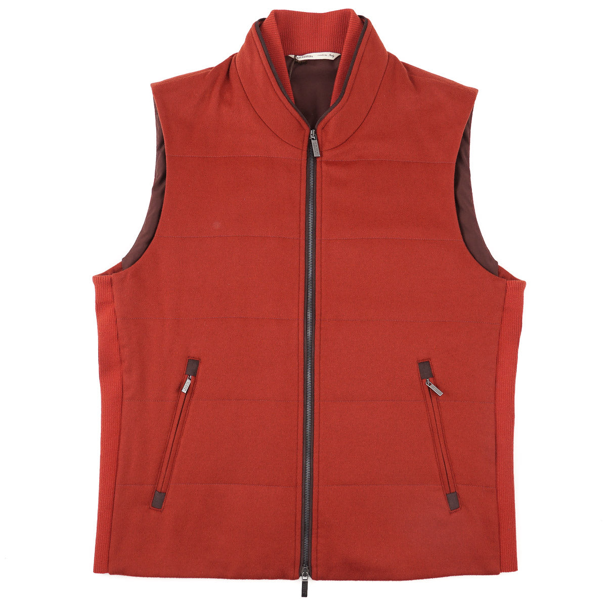 Maurizio Baldassari Men's Flannel Cashmere 'Arena' Vest - Premium Winter Layering Piece for Business Casual & Outdoor Activities