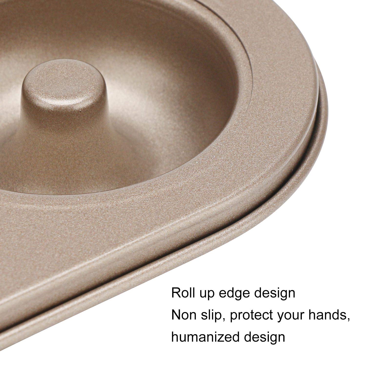 Beasea 6-Cavity Nonstick Donut Baking Pan Set of 2 - Carbon Steel Mini Donut & Bagel Molds for Oven - Perfect for Homemade Doughnuts, Donut Holes & Bagels - Ideal for Breakfast, Parties & Holiday Baking