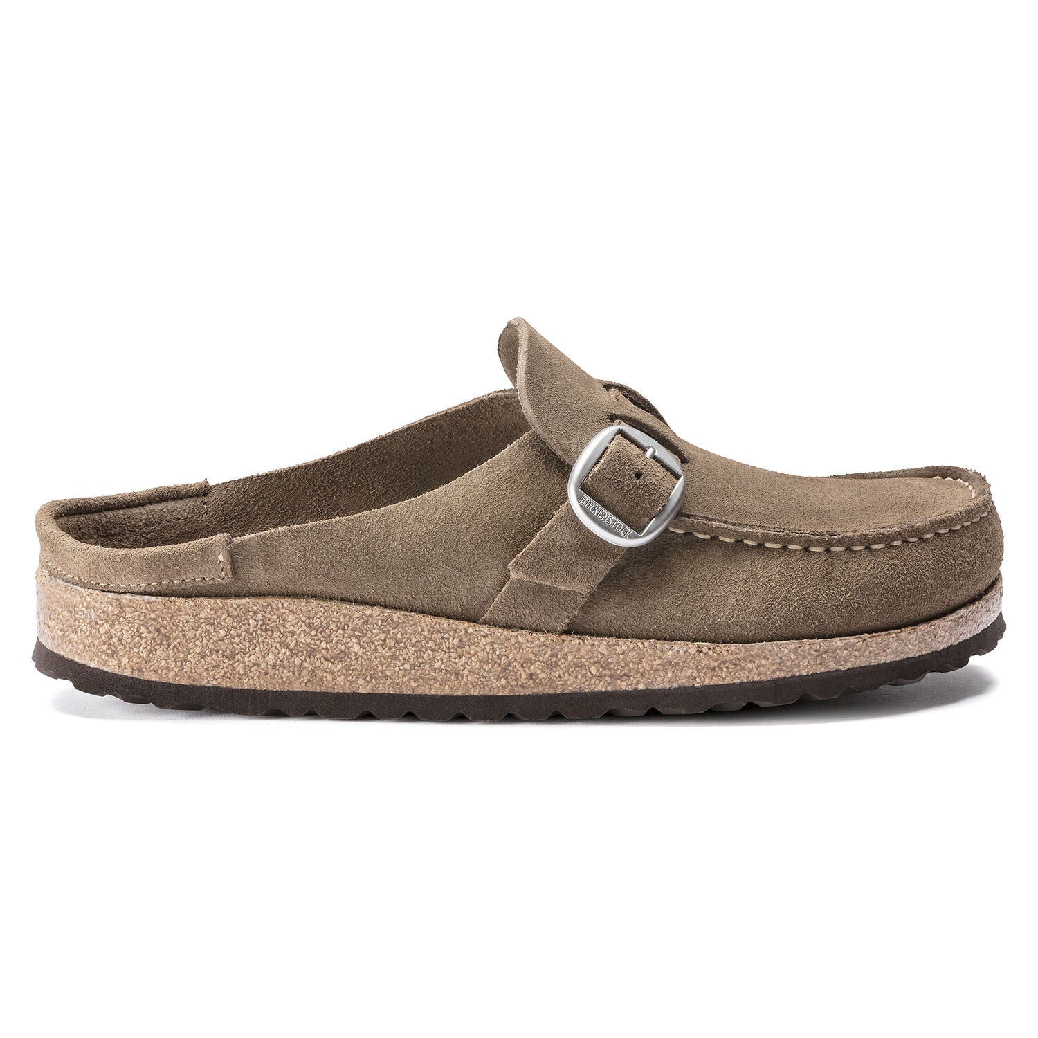 Birkenstock Buckley Suede Leather Clog in Gray Taupe - Comfortable Slip-On Shoes for Women & Men - Perfect for Home, Office & Casual Wear