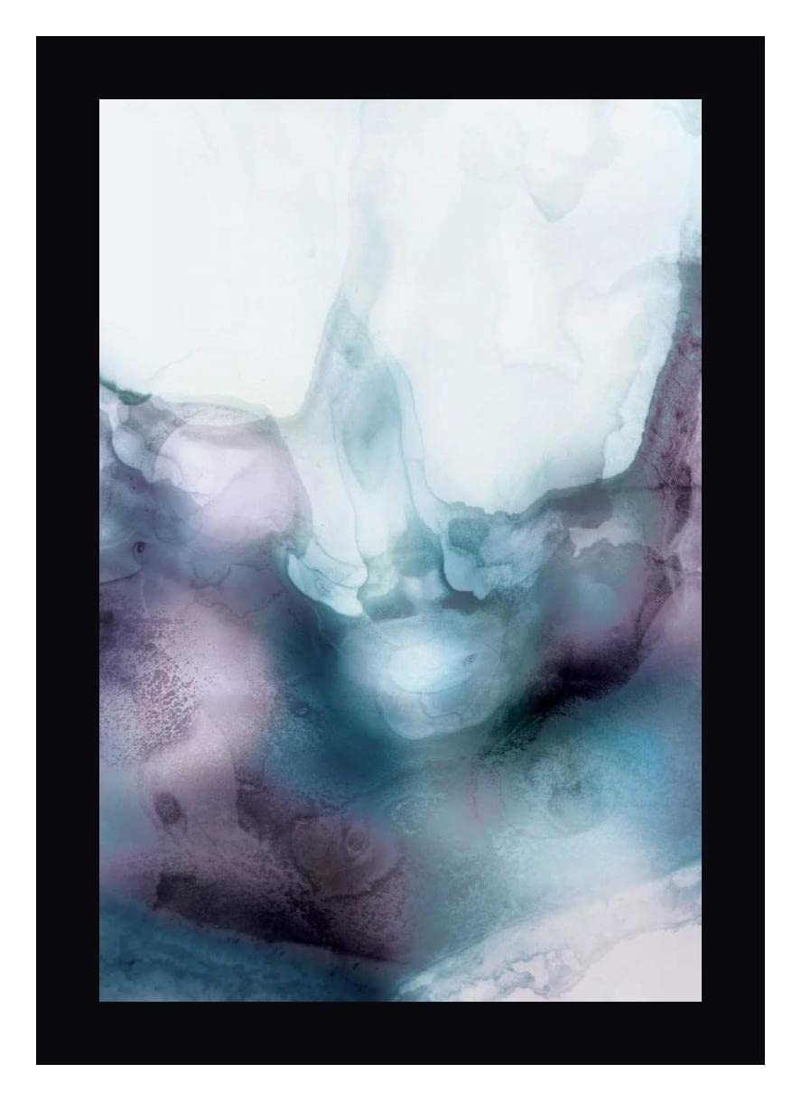 Lavender Bubbles II by PI Studio - 15x20 Inch Framed Canvas Wall Art Print with Black Frame - Ready to Hang - Perfect for Living Room, Bedroom & Office Decor