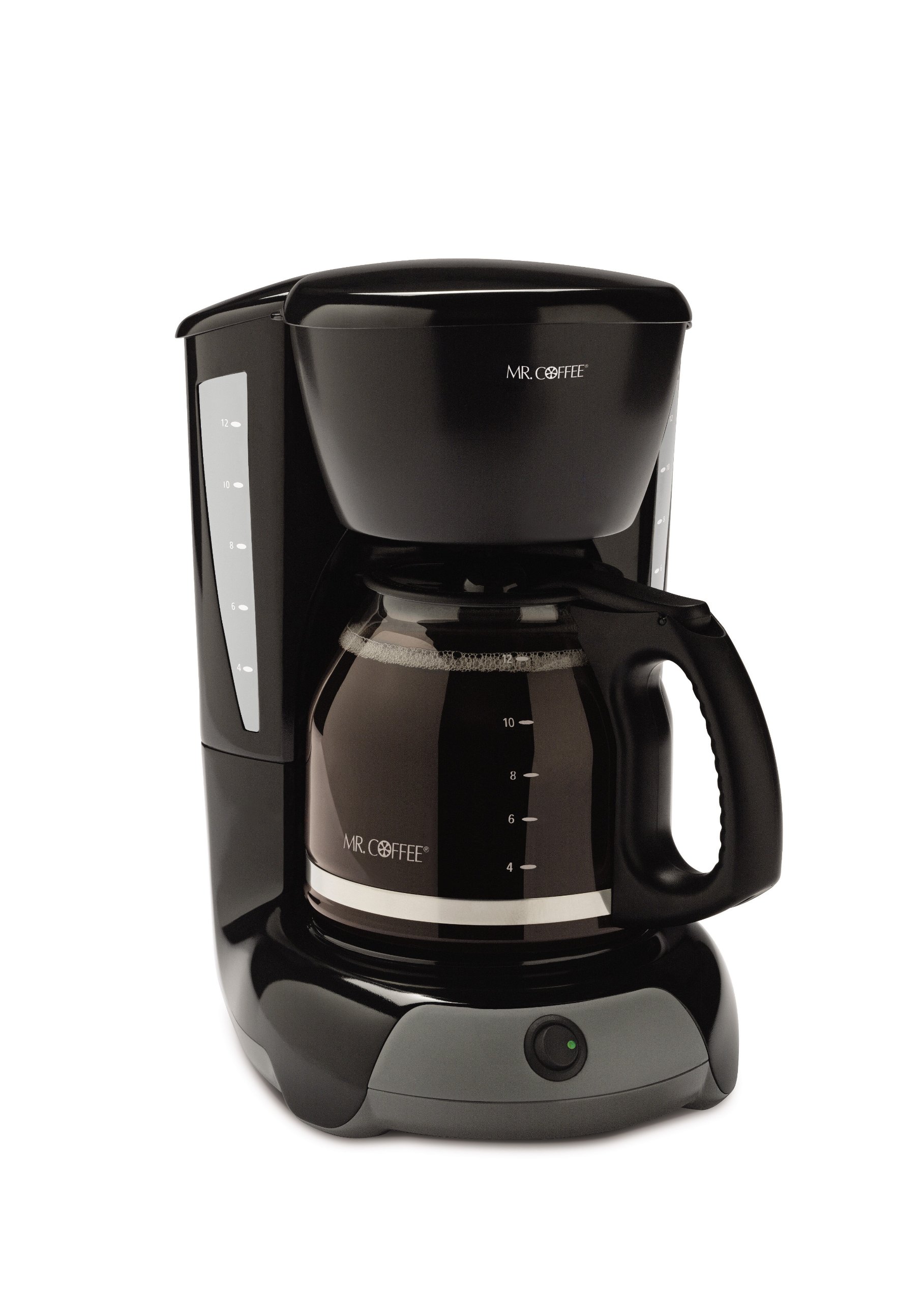 Mr. Coffee 12-Cup Programmable Coffee Maker with Auto Shut-Off - Black - Perfect for Home, Office & Dorm Room Use