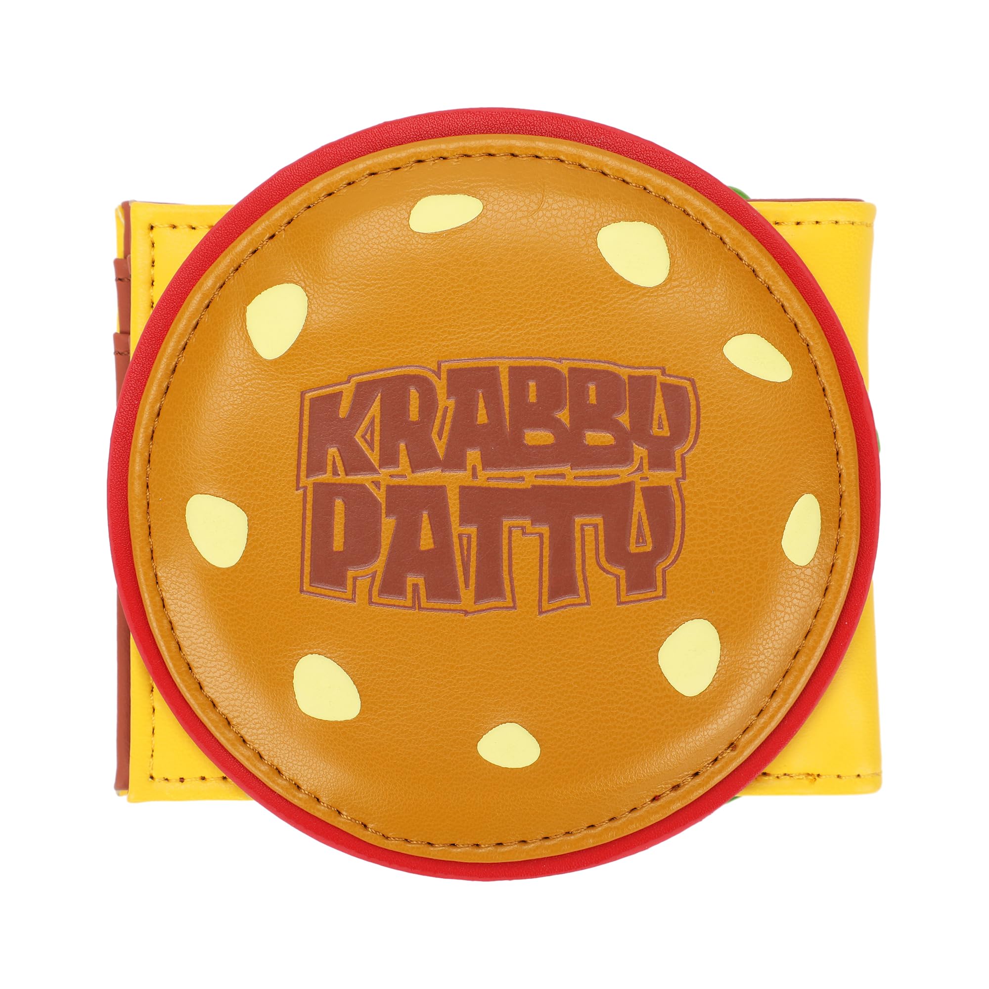 Spongebob Squarepants Krabby Patty Novelty Wallet - Fun Cartoon Character Money Holder for Fans, Collectors & Gift Giving - Perfect for Cosplay, Themed Parties & Everyday Use