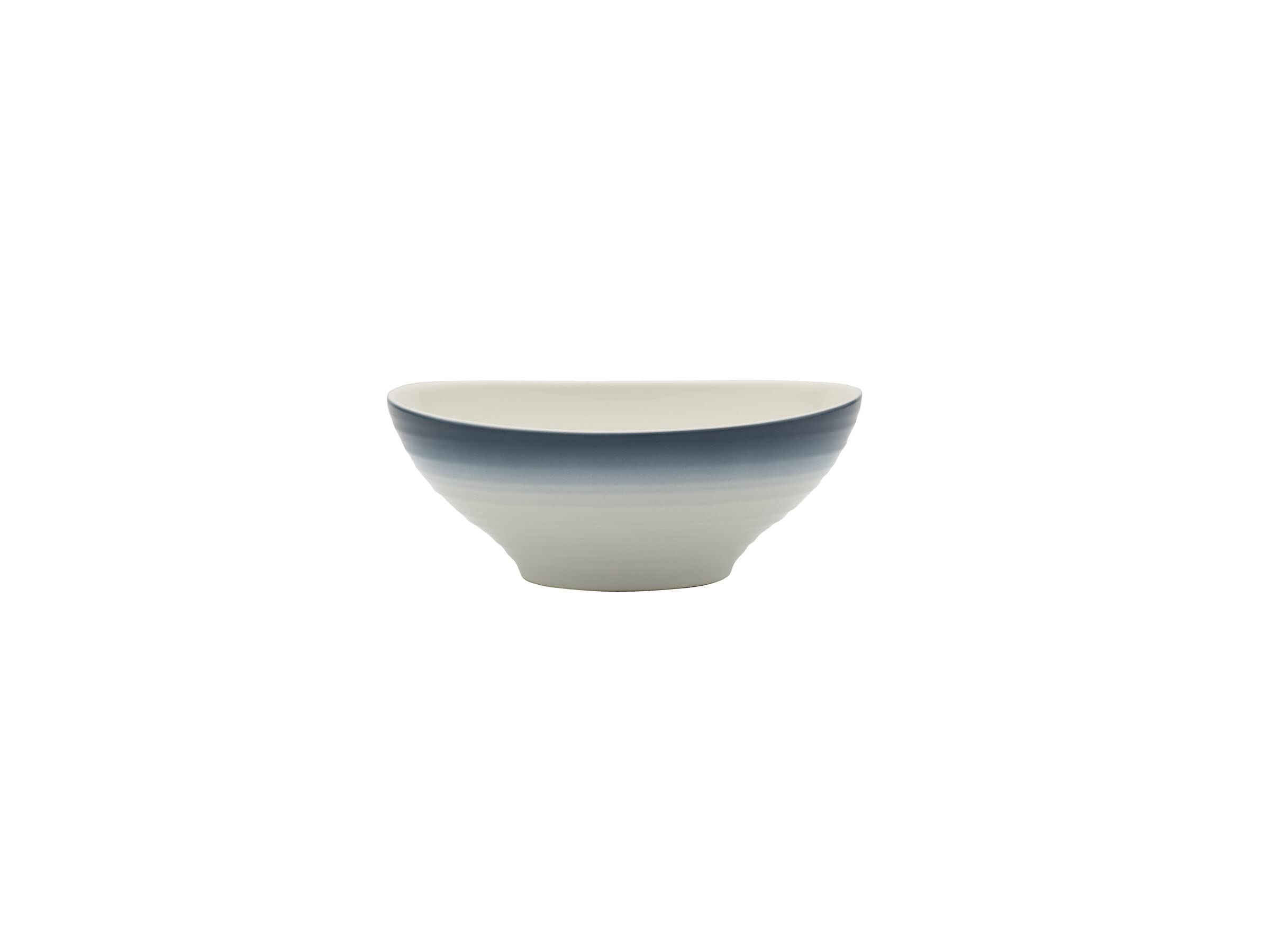 Mikasa Swirl 16-Piece Dinnerware Set for 4 - Elegant Blue Porcelain Plates, Bowls & Mugs - Perfect for Family Dinners, Entertaining Guests & Everyday Use
