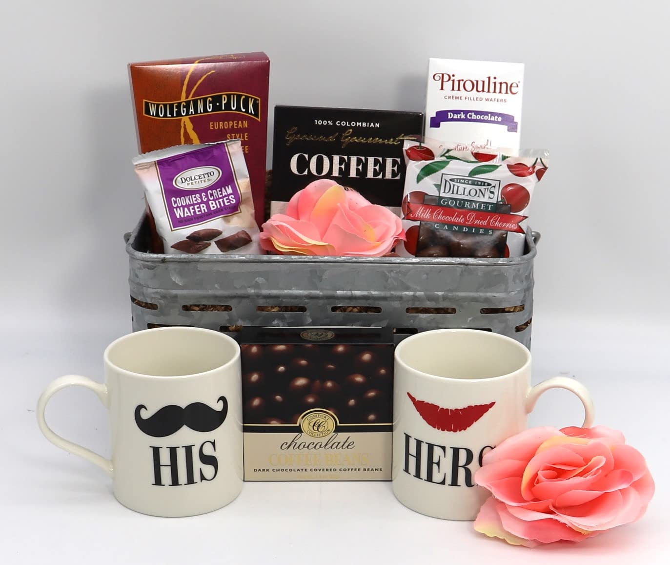 Gift Basket Village: Premium Gourmet Coffee, Chocolate, Fruit & Mugs Set - Perfect for Holidays, Birthday Gifts & Corporate Events