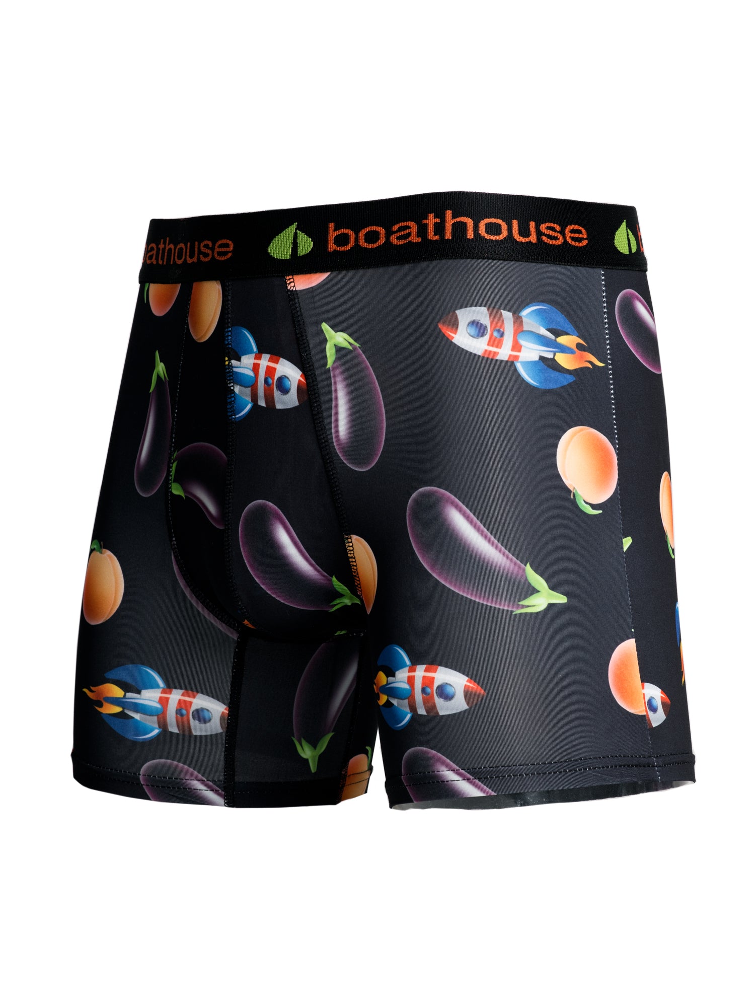 BOATHOUSE NOVELTY BOXER BRIEF - EGGPLANT PEACH COLOR - Comfortable Men's Underwear for Everyday Wear & Gym Workouts