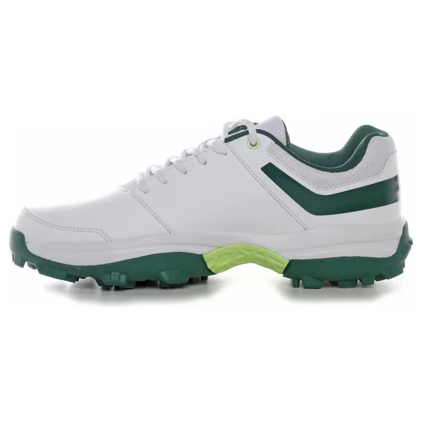 Adidas CriNu 23 Green & White Cricket Shoes - Rubber Spikes for Enhanced Grip - Perfect for Professional Cricket Matches & Outdoor Sports Training