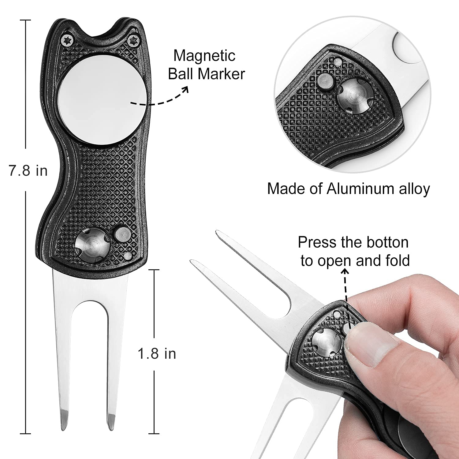 Premium Golf Club Cleaner Set - Golf Towel, Club Brush, Groove Sharpener & Divot Repair Tool with Pouch Bag | Complete Golf Accessories Kit for Men | Perfect for Course Maintenance & Ball Cleaning
