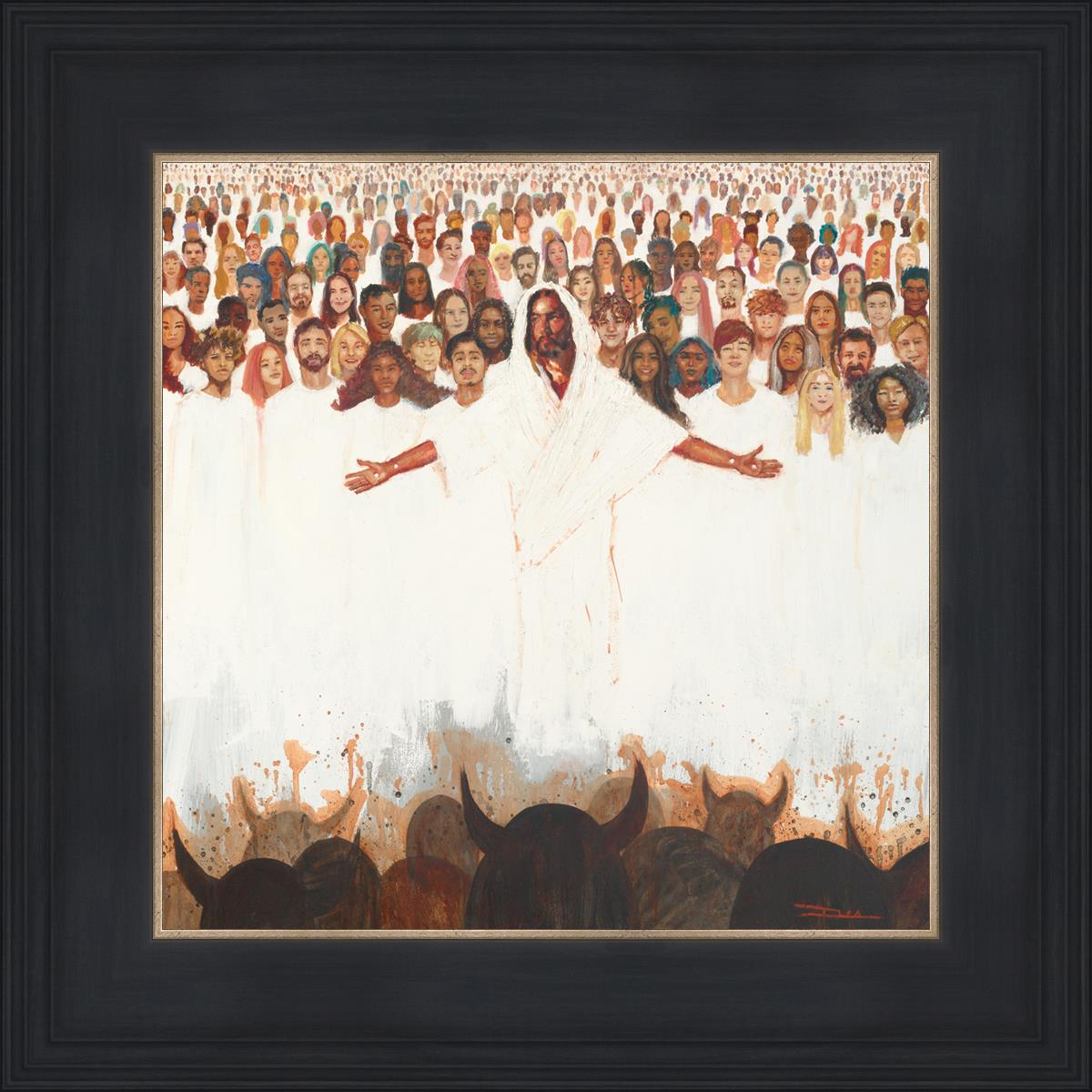 Fear Not, For They That Be With Us Are More - Inspirational Christian Wall Art for Home & Office Decor - Perfect for Living Room, Bedroom, or Gift Giving
