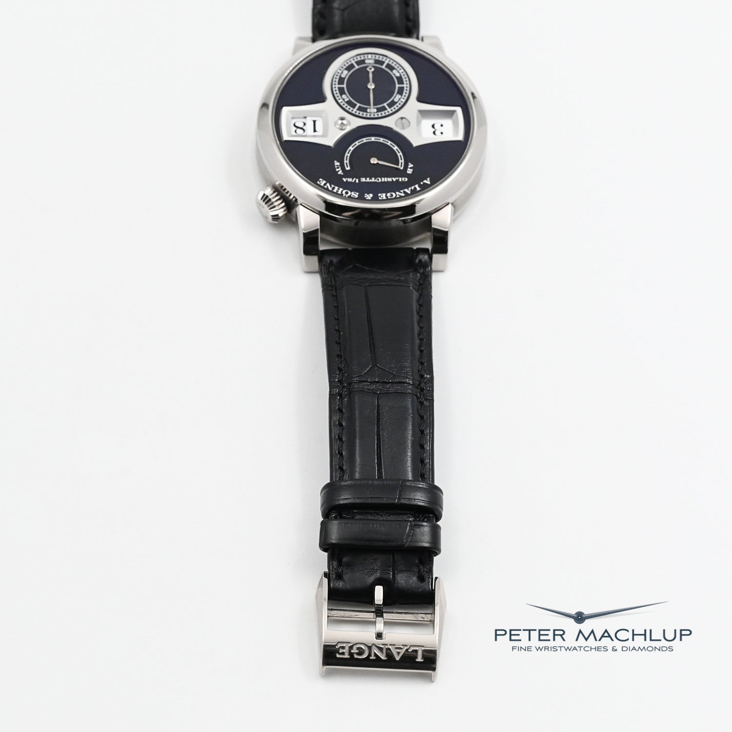 Luxury A. Lange & Söhne Zeitwerk Men's Watch - Genuine Leather Strap - German Precision Timepiece for Business & Formal Occasions