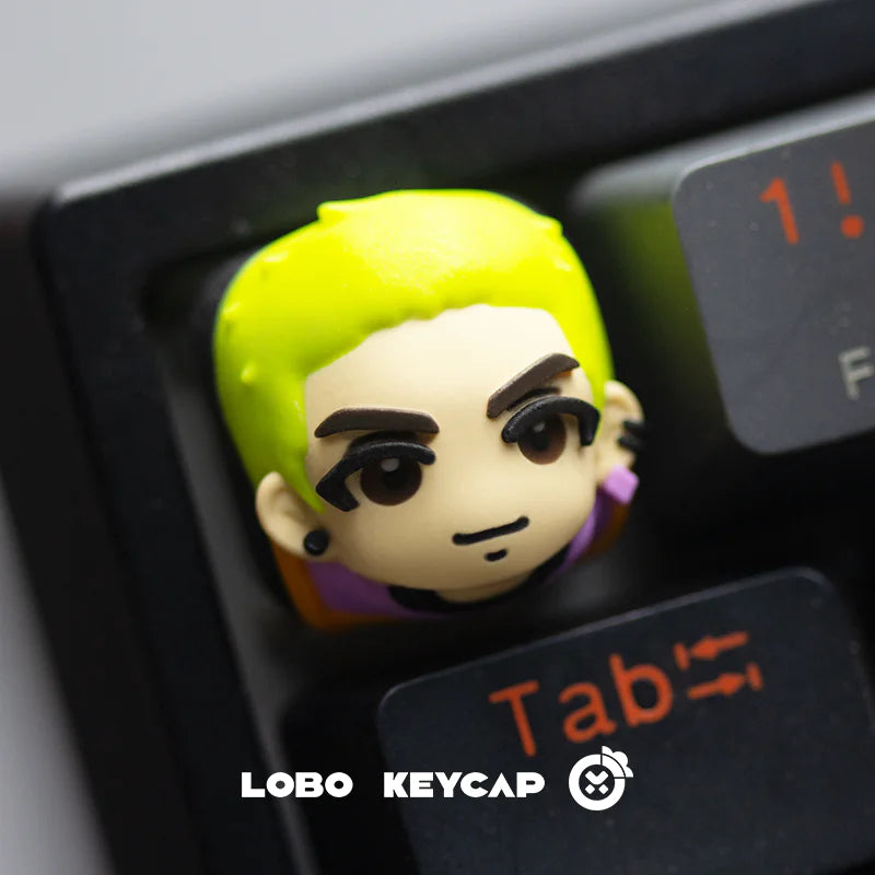 Custom Resin Keycaps for Mechanical Keyboards - Fearless Contract Series - Personalized & Decorative Keycaps for Gaming, Typing & Office Use