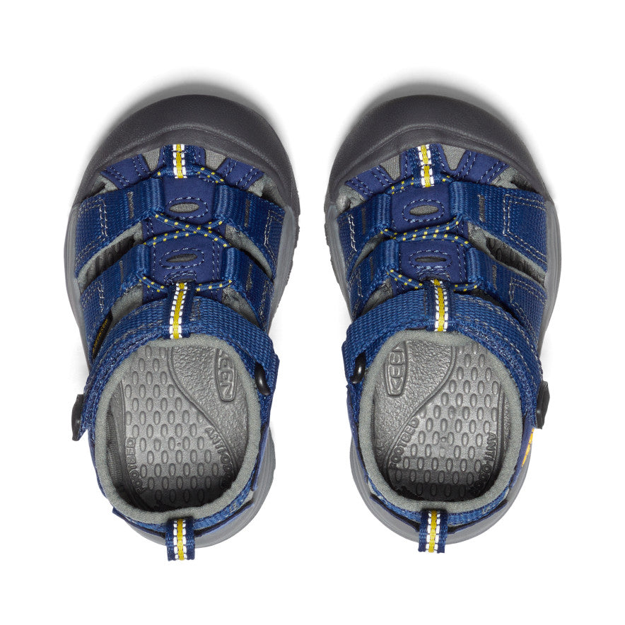 Newport H2 Water Shoes for Toddlers - Blue Depths/Gargoyle | Non-Slip Aqua Socks for Beach, Pool & Outdoor Play