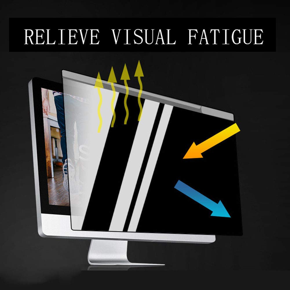 27in Removable Computer Privacy Screen - Anti-Glare Anti-Scratch Film Protector for Monitors (612.6356mm) | High Clarity, Easy On/Off Hanging Frame | Protects Confidential Data | Perfect for Office, Home & Public Workspaces