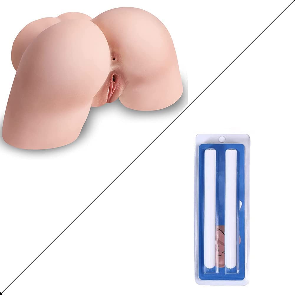 Realistic Male Masturbator Sex Toy - Lifelike Pussy & Butt with Drying Sticks for Easy Cleaning | Adult Pleasure Toy for Discreet Solo Play & Enhanced Intimate Experience