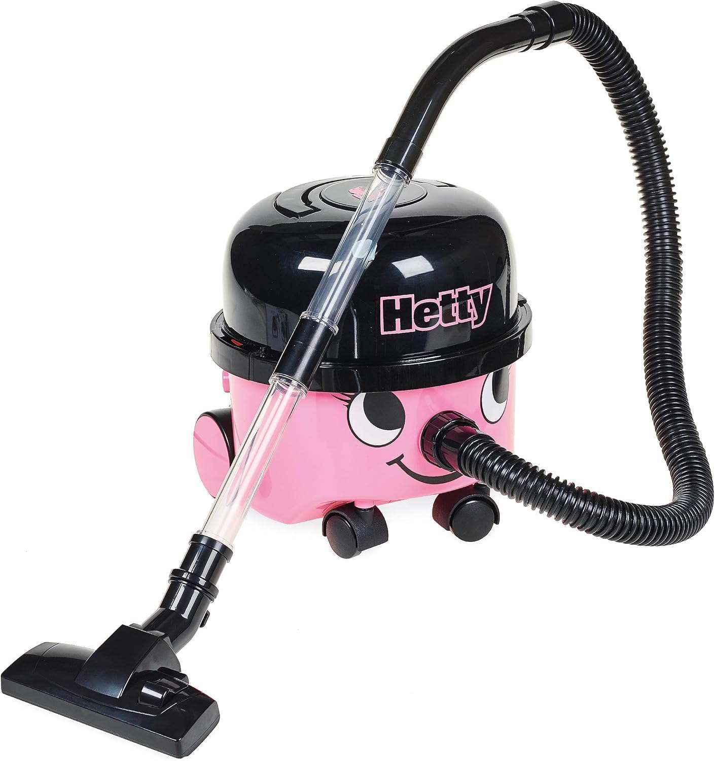 Casdon Henry & Hetty Kids Toy Vacuum Cleaner - Functional Pink Cleaning Toy with Nozzle Accessories for Toddlers Ages 3+ | Pretend Play, Housekeeping Role Play, Early Childhood Development